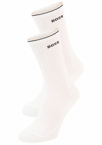 BOSS Socken "Rib Stripe" 3 Paar tlg. Rippstrick, verstärkte Fersen- und Zeh günstig online kaufen