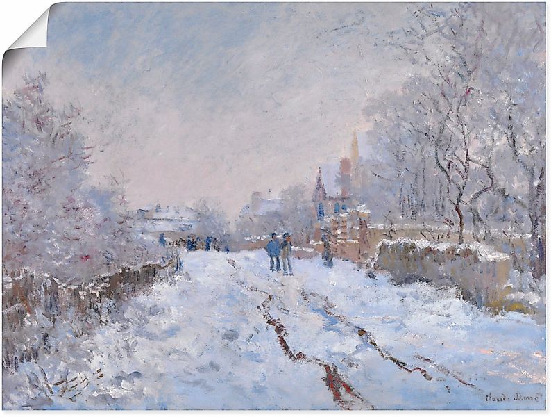 Artland Wandbild "Schnee in Argenteuil." Vier Jahreszeiten Bilder 1 Stk. tl günstig online kaufen