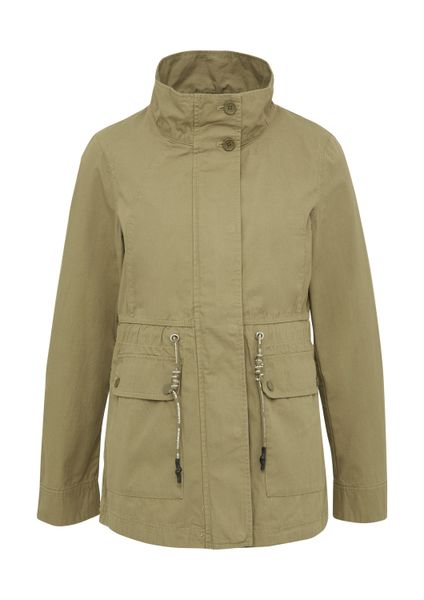 QS Funktionsjacke Outdoor-Jacke Baumwolljacke mit Tunnelzug günstig online kaufen