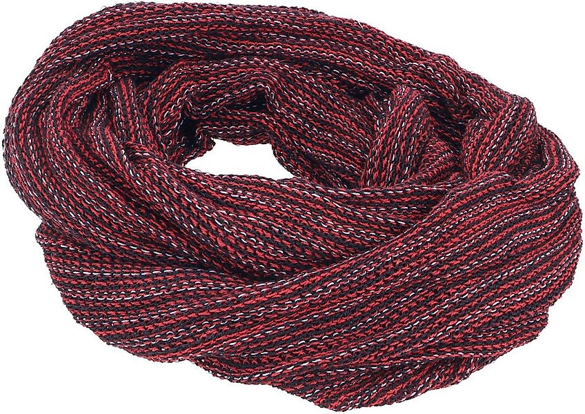 Guru-Shop Halstuch Weicher Loop Schal, Magic Loopschal - rot/schwarz günstig online kaufen