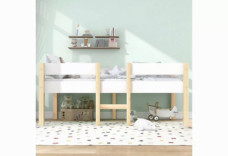 Rhein Beleuchtung Kinderbett kinderbett 90x190 mit rausfallschutz, montesso günstig online kaufen