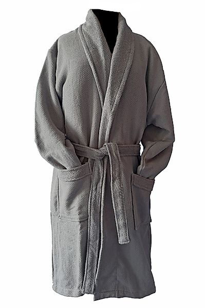 heimtexland Bademantel Bademantel Waffelpique schnelltrocknend Baumwolle, günstig online kaufen
