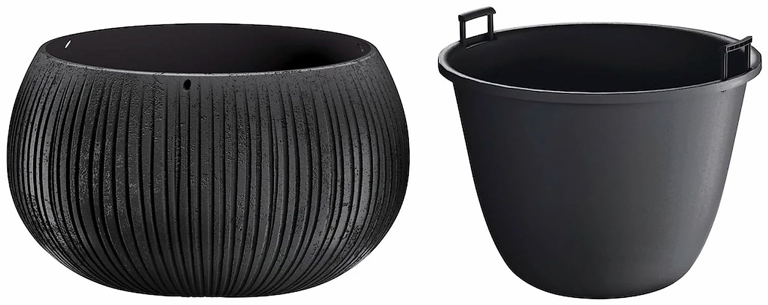 Prosperplast Blumentopf "Beton Bowl", (1 St.), Ø37cm x 21,8cm günstig online kaufen