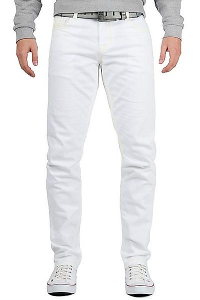 Cipo & Baxx Slim-fit-Jeans Herren Hose BA-CD319C W34/L32 (1-tlg) in Weiß mi günstig online kaufen