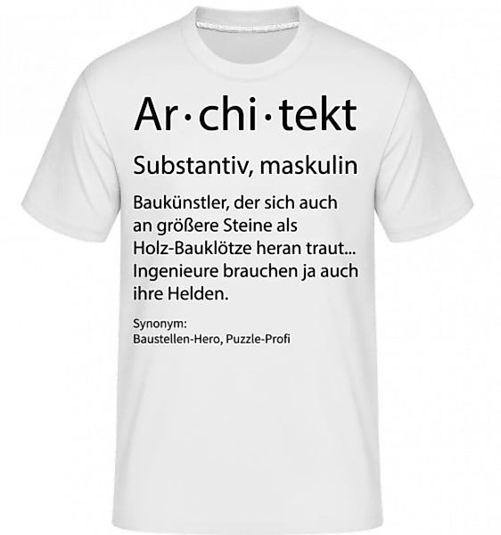 Architekt Quatsch Duden · Shirtinator Männer T-Shirt günstig online kaufen