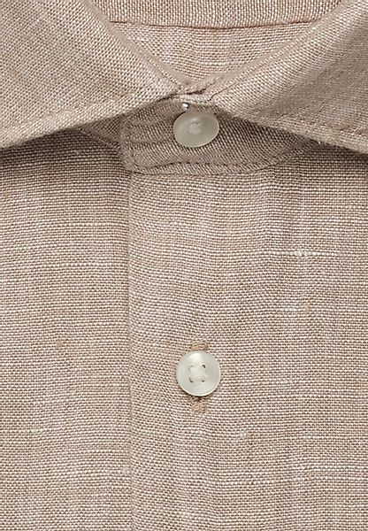 seidensticker Leinenhemd "Schwarze Rose" Shaped 1/1 Kentkragen Uni günstig online kaufen