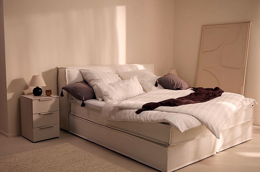 LeGer Home by Lena Gercke Bettwäsche "Leonore" 2 Stk. tlg. Mako-Satin Strei günstig online kaufen