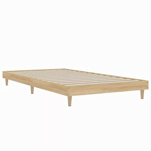 furnicato Bettgestell ohne Matratze Sonoma-Eiche 90x200 cm Holzwerkstoff (1 günstig online kaufen