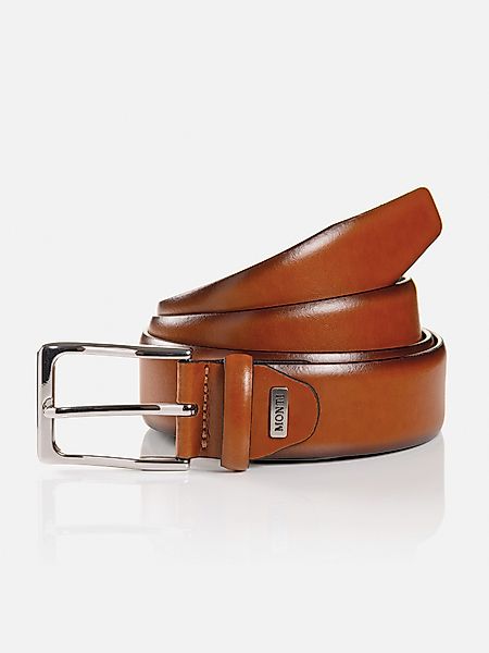 MONTI Ledergürtel REDDING shiny satinierte Dornschließe günstig online kaufen