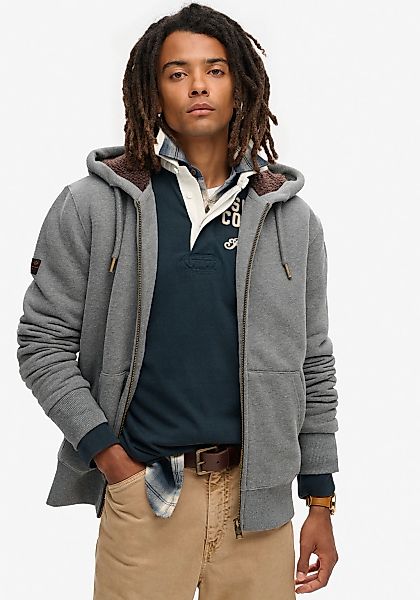 Superdry Kapuzensweatjacke "Borg Lined Ziphood" günstig online kaufen