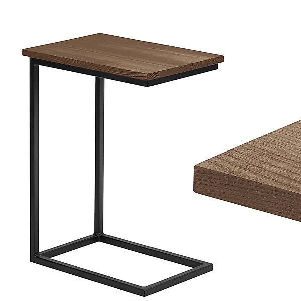LAMO Manufaktur Beistelltisch Massivholztischplatte Laptoptisch Sofatisch günstig online kaufen