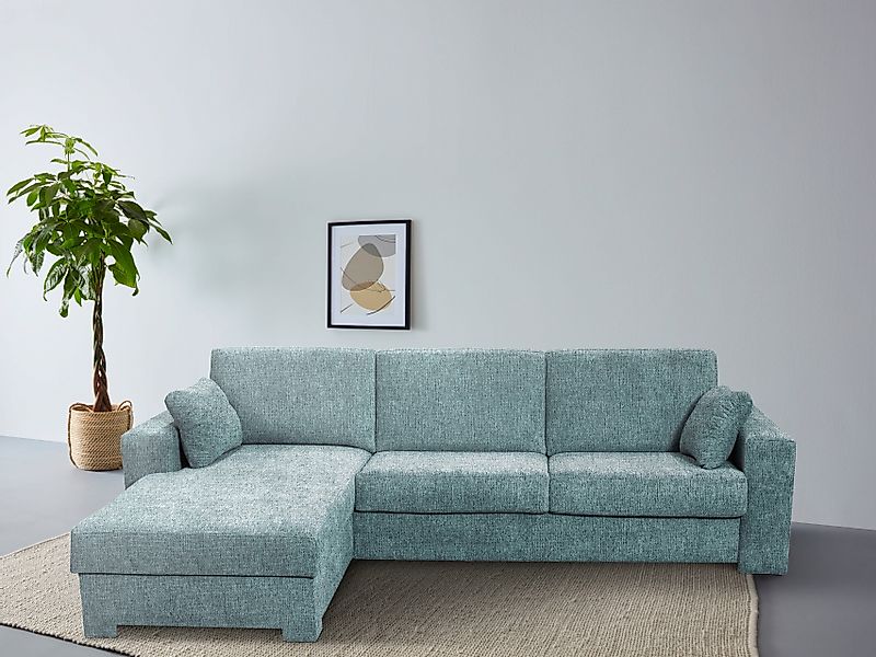 Home affaire Ecksofa Roma "L" Dauerschlaffunktion, günstig online kaufen