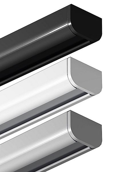 Garduna Gardinenschiene halbrunde Schleuderschiene, 1-läufig, Aluminium günstig online kaufen