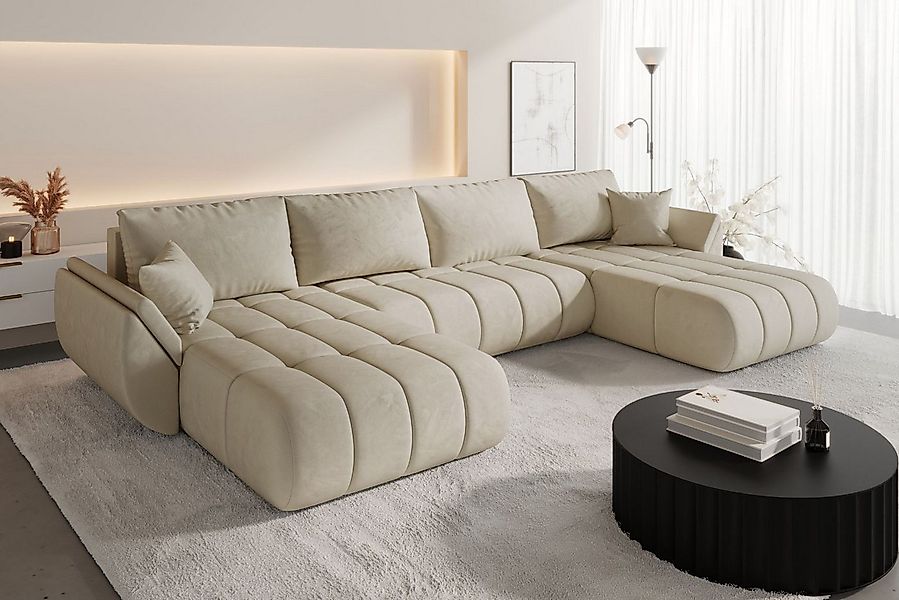 Kaiser Möbel Ecksofa TOKYO U PREMIUM im Veloursstoff Monolith,Schlaffunktio günstig online kaufen