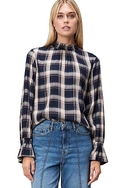 Zero Klassische Bluse Damen Bluse mit Rüschen günstig online kaufen