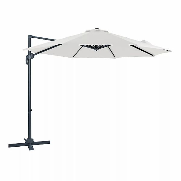 AXI Ampelschirm Ø 300 cm Beige mit Handöffner günstig online kaufen