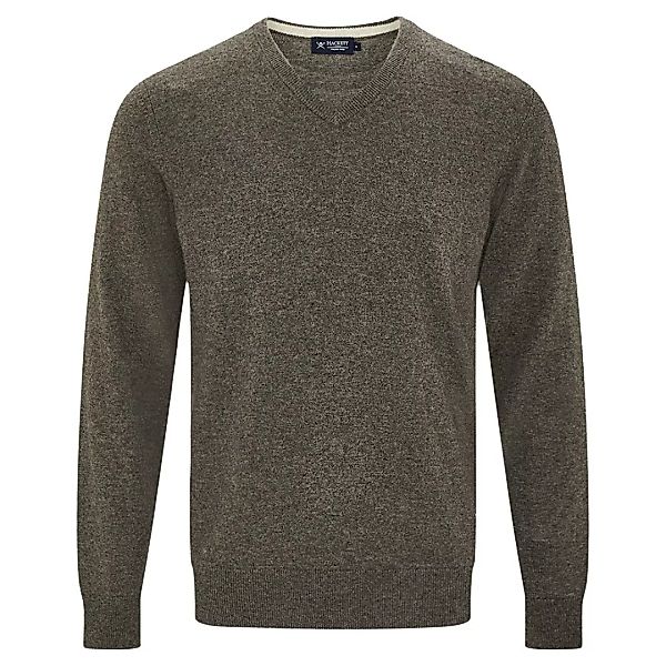 Hackett Wool Cash Mix V-ausschnitt Sweater 3XL Dark.Taupe günstig online kaufen