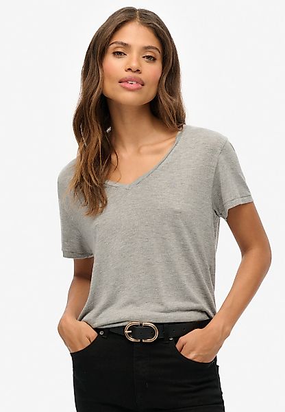 Superdry T-Shirt "STUDIOS SLUB EMB VEE TEE" günstig online kaufen