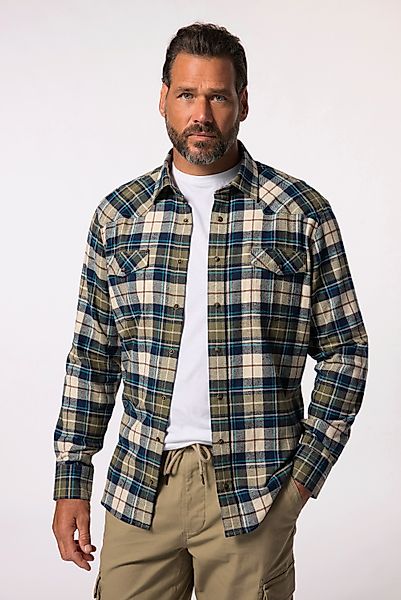 JP1880 Businesshemd JP 1880 Karo-Flanellhemd Langarm günstig online kaufen