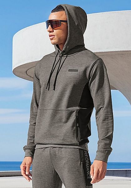 AUTHENTIC LE JOGGER Kapuzenpullover, melierte Optik, mit Reißverschlusstasc günstig online kaufen