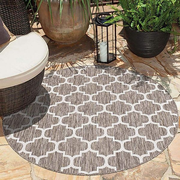 Carpet City Outdoorteppich "Outdoor 462" rund 5 mm Höhe UV-beständig, Flach günstig online kaufen