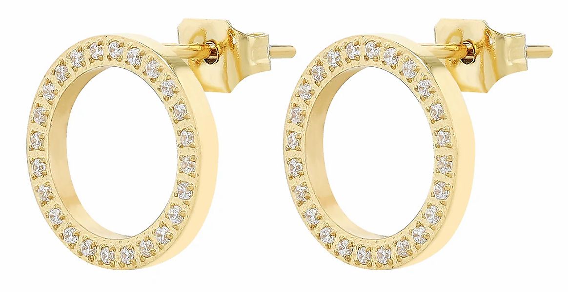 Adelia´s Paar Ohrhänger "Damen Ohrringe – Ohrstecker aus Edelstahl mit Stra günstig online kaufen