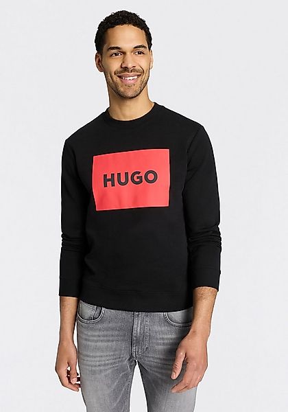 HUGO Sweatshirt Duragol Rundhalsausschnitt, Regular Fit, großer Logo-Druck günstig online kaufen