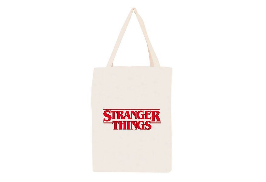 Einkaufsbeutel Shopper Tasche - Taschen - Stranger Things - Logo günstig online kaufen