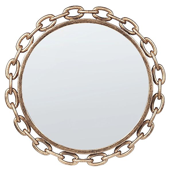 Beliani Dekospiegel YEBRA Gold 4x46x46 günstig online kaufen