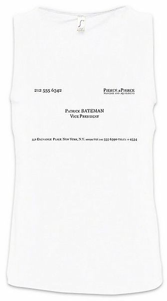 Urban Backwoods Tanktop Patrick Bateman Card Ärmelloses T-Shirt American Ca günstig online kaufen