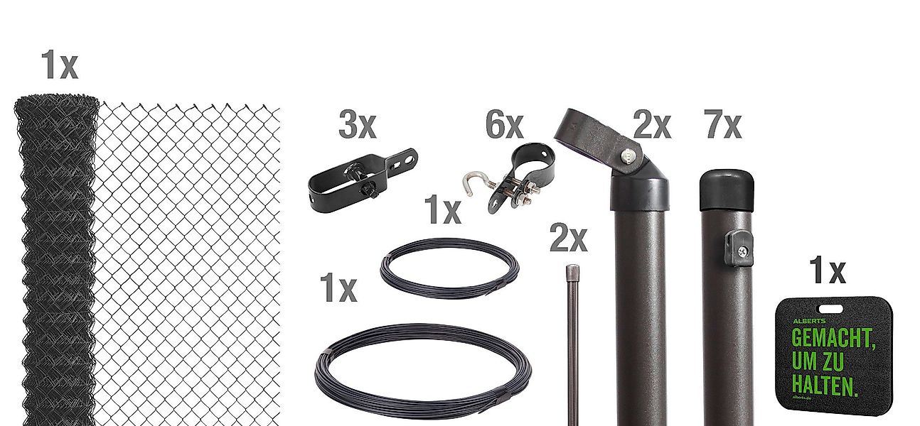 Alberts Maschendrahtzaun, (Set), Höhe: 80 - günstig online kaufen