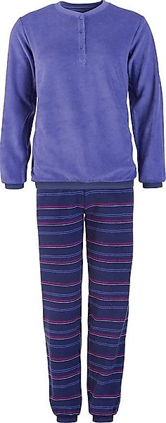 REDBEST Pyjama Damen-Schlafanzug Frottee Streifen günstig online kaufen