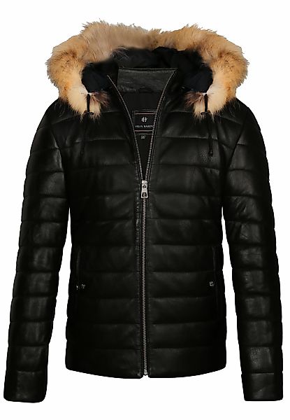 Felix Hardy Lederjacke "Lederjacke mit Kapuze und Reißverschluss" günstig online kaufen