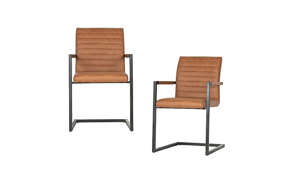 WOOOD Esszimmerstuhl 2er-Set  Bas ¦ orange ¦ Maße (cm): B: 62 H: 87 Stühle günstig online kaufen