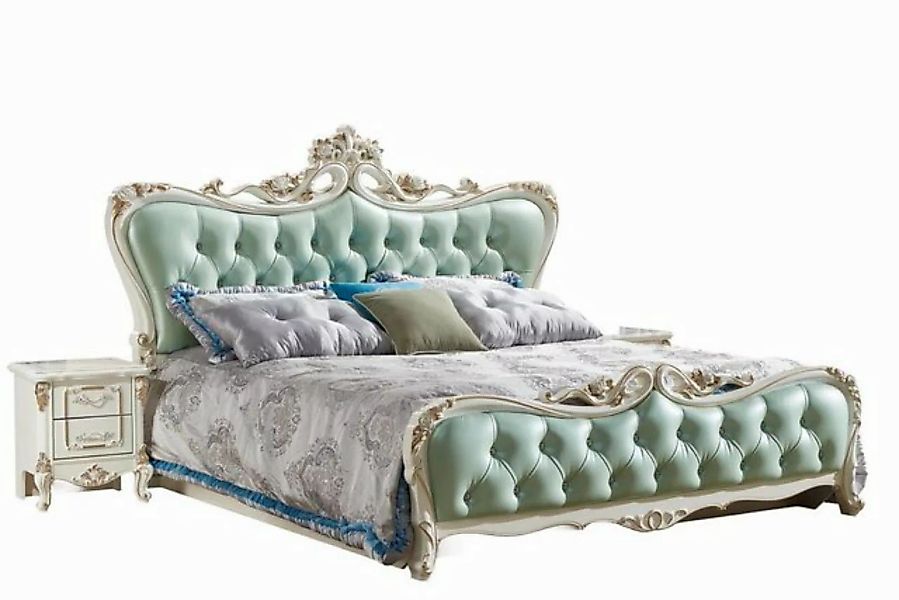 JVmoebel Bett Design Bett Schlafzimmer Blau Chesterfield Betten (Nur Bett), günstig online kaufen