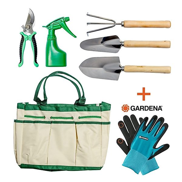 GARDENA Gartenhandschuhe 6-teiliges Gartenwerkzeug-Set & Gardena günstig online kaufen