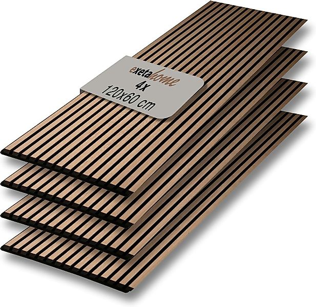 exeta Wandpaneel Akustikpaneele 4St je 60x120cm Wandpaneele Schalldämmung f günstig online kaufen