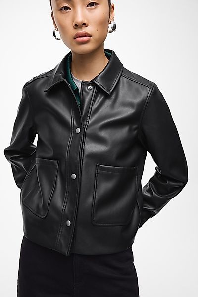 Vila Lederimitatjacke VIHELLIUM SHORT JACKET - günstig online kaufen