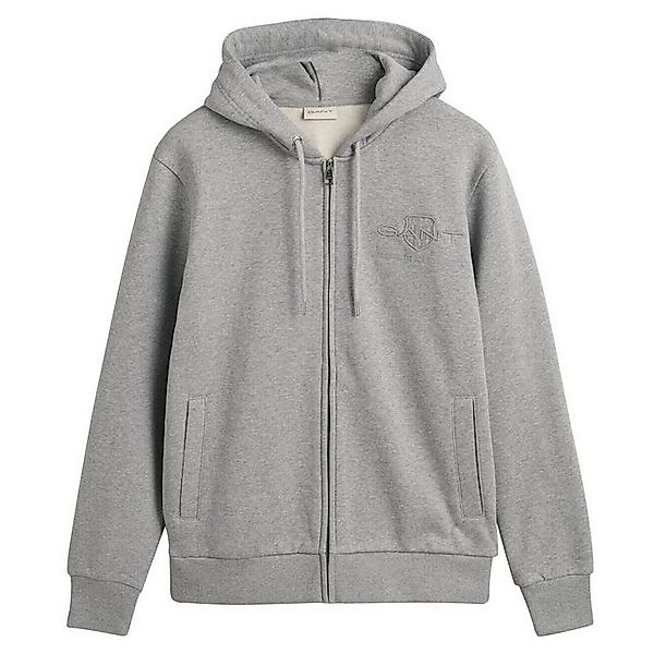 Gant Sweatshirt Herren Sweatjacke mit Kapuze - REGULAR TONAL günstig online kaufen