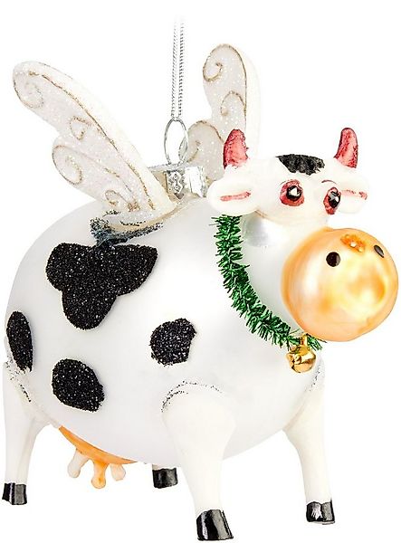 BRUBAKER Weihnachtsbaumkugel Fliegende Kuh Weihnachtskugel - Handbemalter C günstig online kaufen