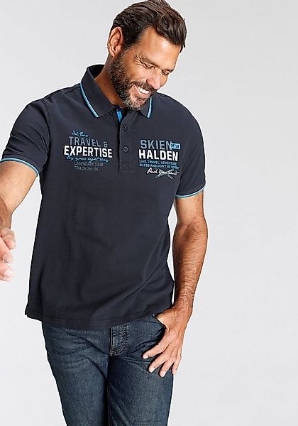 Man's World Poloshirt Kurzarm, bedrucktes Design, Polokragen, aus Baumwolle günstig online kaufen