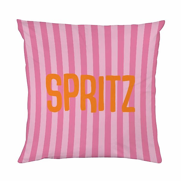 queence Dekokissen "Spritz gestreift" Beidseitig bedruckte Kissenhülle, Kis günstig online kaufen