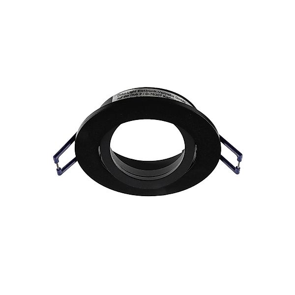 Deckeneinbauleuchte Samsola, schwarz, Ø 8 cm, Metall günstig online kaufen