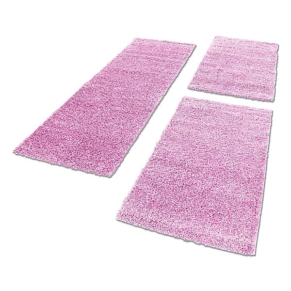 Carpettex Hochflor-Bettumrandung Unicolor - Einfarbig, Höhe günstig online kaufen