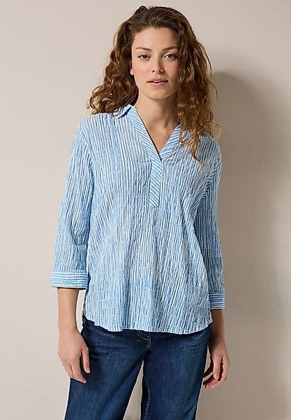 CECIL Klassische Bluse mit Streifen Seersucker Muster günstig online kaufen