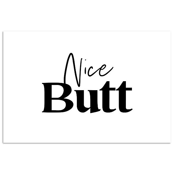 MuchoWow Poster Zitat - Netter Hintern günstig online kaufen