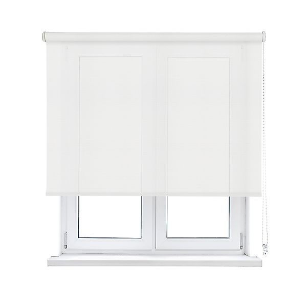 Viewtex Seitenzugrollo Screen 10% Öffnungsgrad Weiß 75 x 190 cm günstig online kaufen