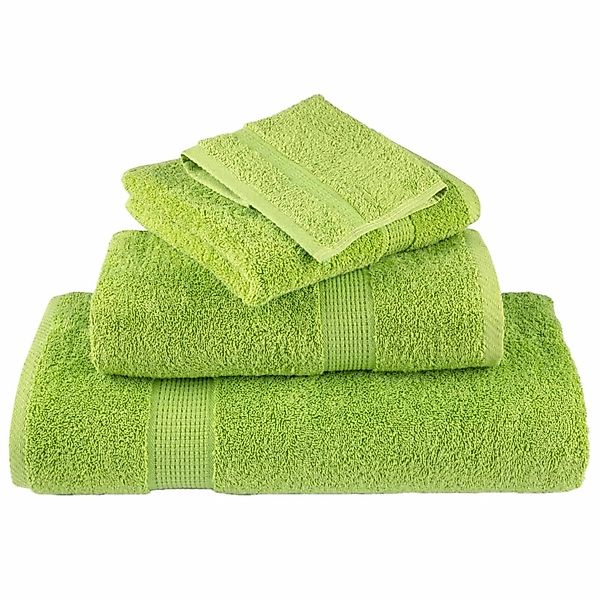 vidaXL Premium-Handtücher SOLUND 4 Stk Apfelgrün 50x100 cm 600 g/m² 137498 günstig online kaufen