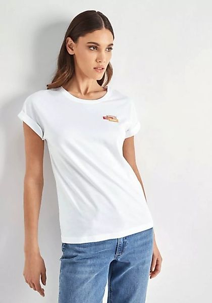 HECHTER PARIS T-Shirt mit dezenter Logostickerei auf der Brust günstig online kaufen