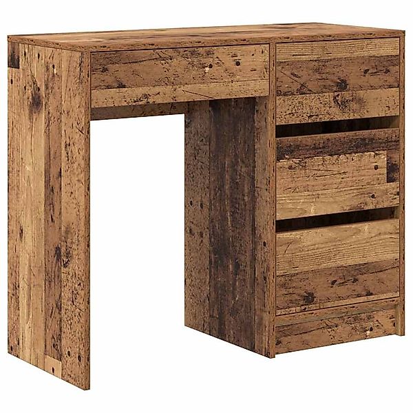 vidaXL Schreibtisch Schreibtisch mit Regal Altholz günstig online kaufen